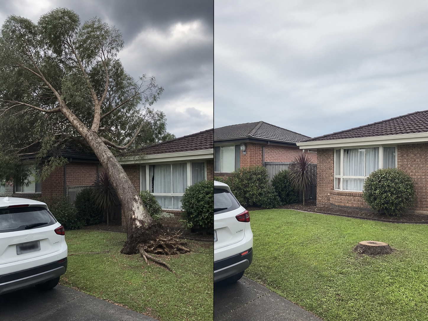 Same-day emergency lawn mowing and garden cleanup Melbourne, urgent landscaping service by Mow It Up