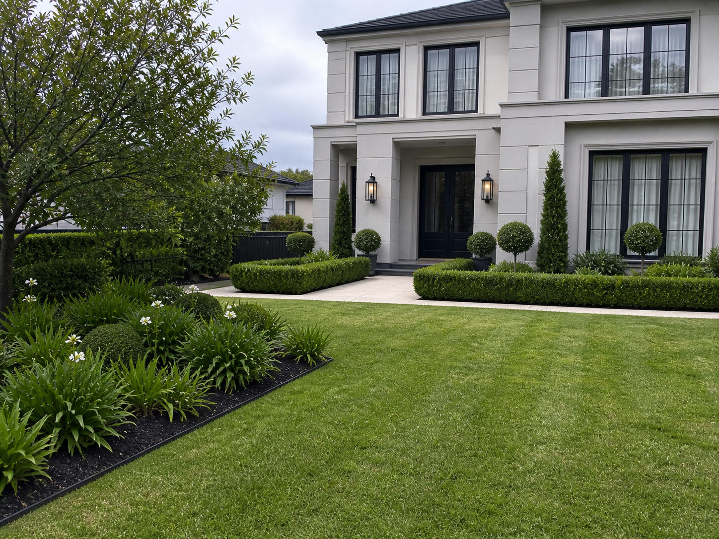 Professional lawn mowing and garden maintenance services in Melbourne by Mow It Up, full service landscaping